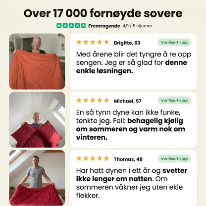 EnkelDyne® – Den hurtigtørkende 2-i-1-dynen som gjør slutt på dynetrekk